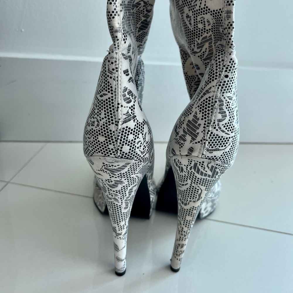 White Platform Boots - image 3